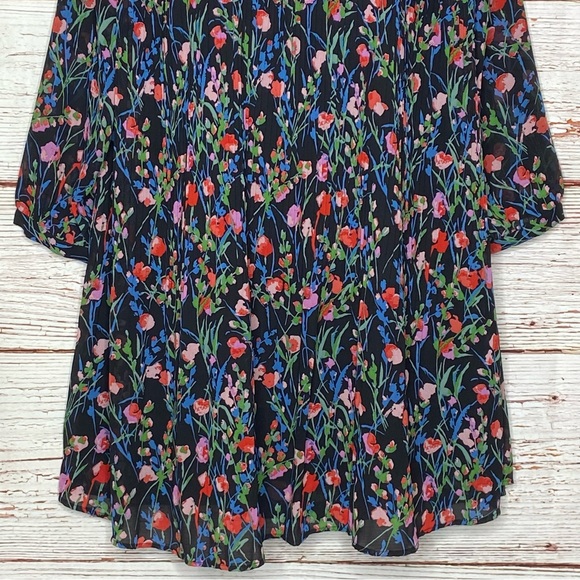 NWT Zara The Annie Dress Floral Pleated Dress Sz M - Picture 9 of 16